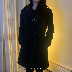 Hooded Trench Coat Calvin Klein